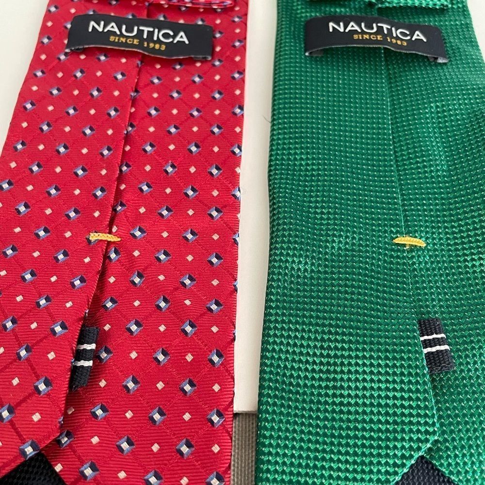 PAIR OF NAUTICA MENS TIES - Picture 4 of 6